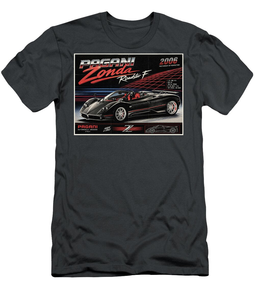 Pagani Zonda 2006 Car Poster Treasure Auto Retro Wall Art Sampadart Gallery T-Shirt