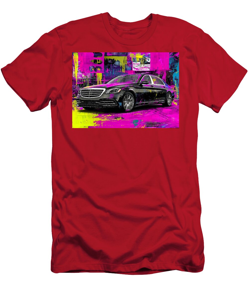 Painting Mercedes Maybach S Class Ultimate Luxury Sedan Art Graffiti Hollie Love T-Shirt