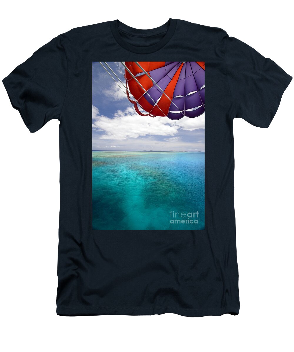 Parasail Over Fiji Dave Fleetham T-Shirt
