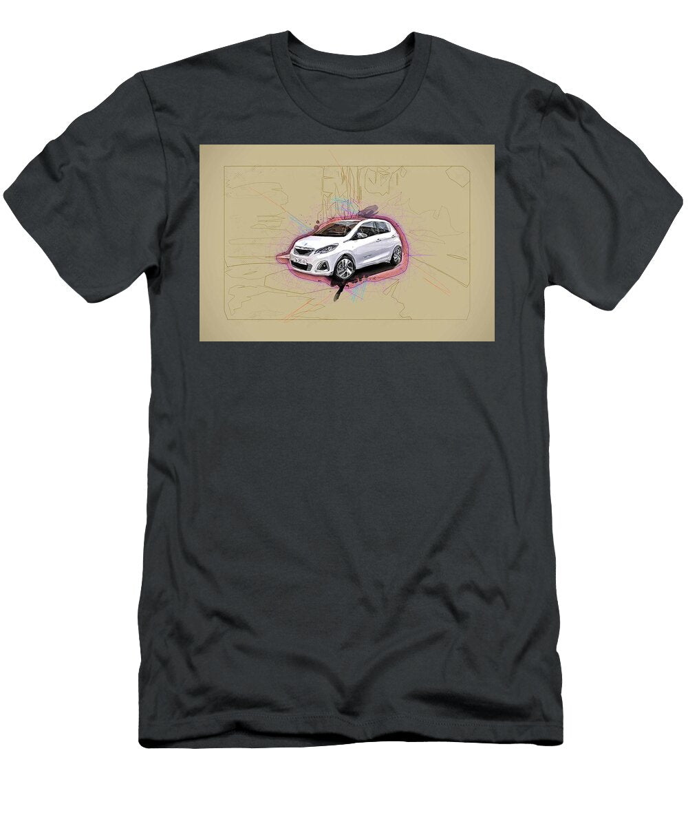 Peugeot 108 2018 Compact Hatchback Exterior 4 Doors French Cars Ola Kunde T-Shirt