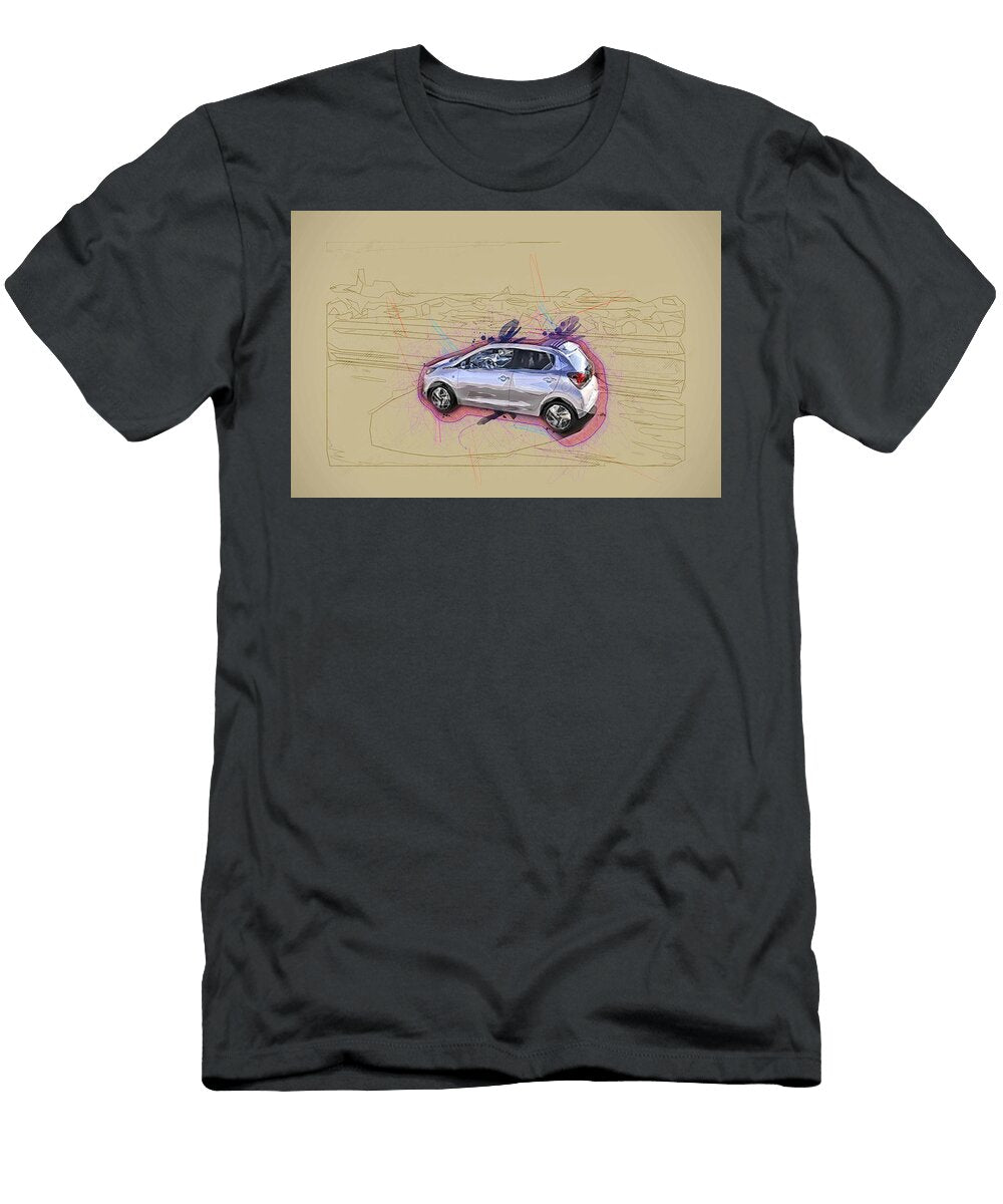 Peugeot 108 2018 Compact Hatchback Silver French Cars Ola Kunde T-Shirt