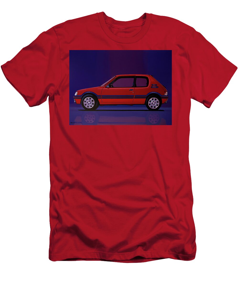 Peugeot 205 Gti Painting Paul Meijering T-Shirt