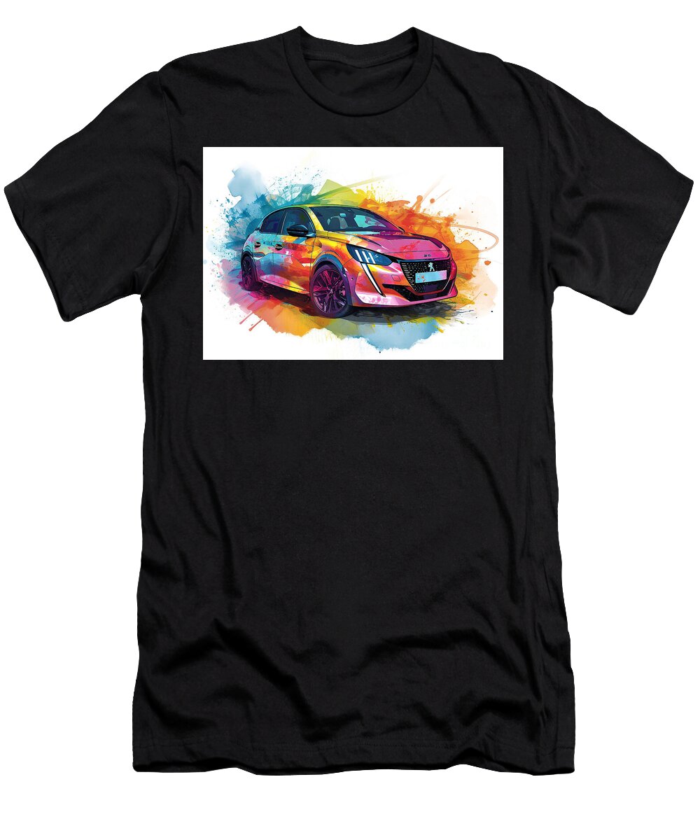 Peugeot 208 Automotive Art Clark Leffler T-Shirt