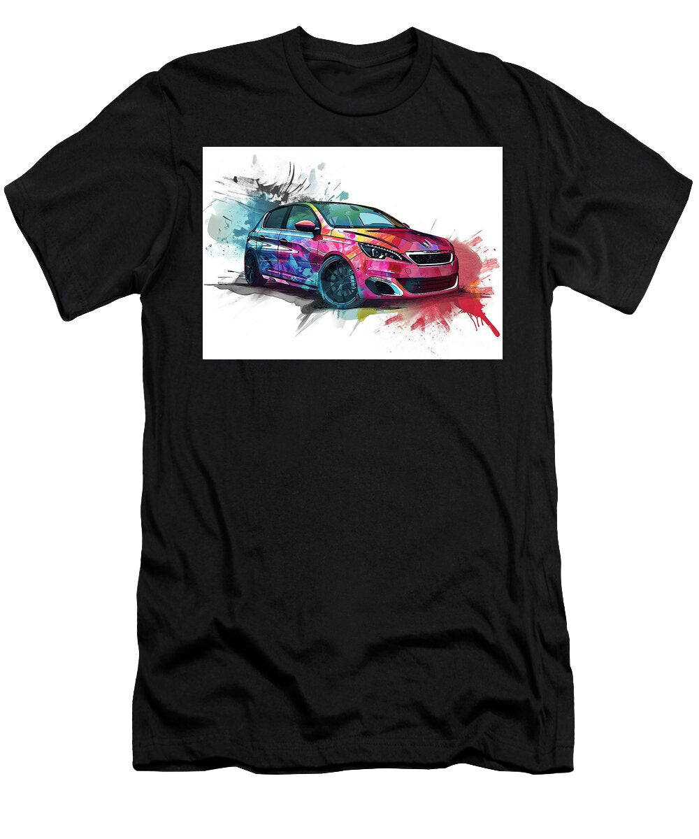Peugeot 308 Gti Automotive Art Clark Leffler T-Shirt