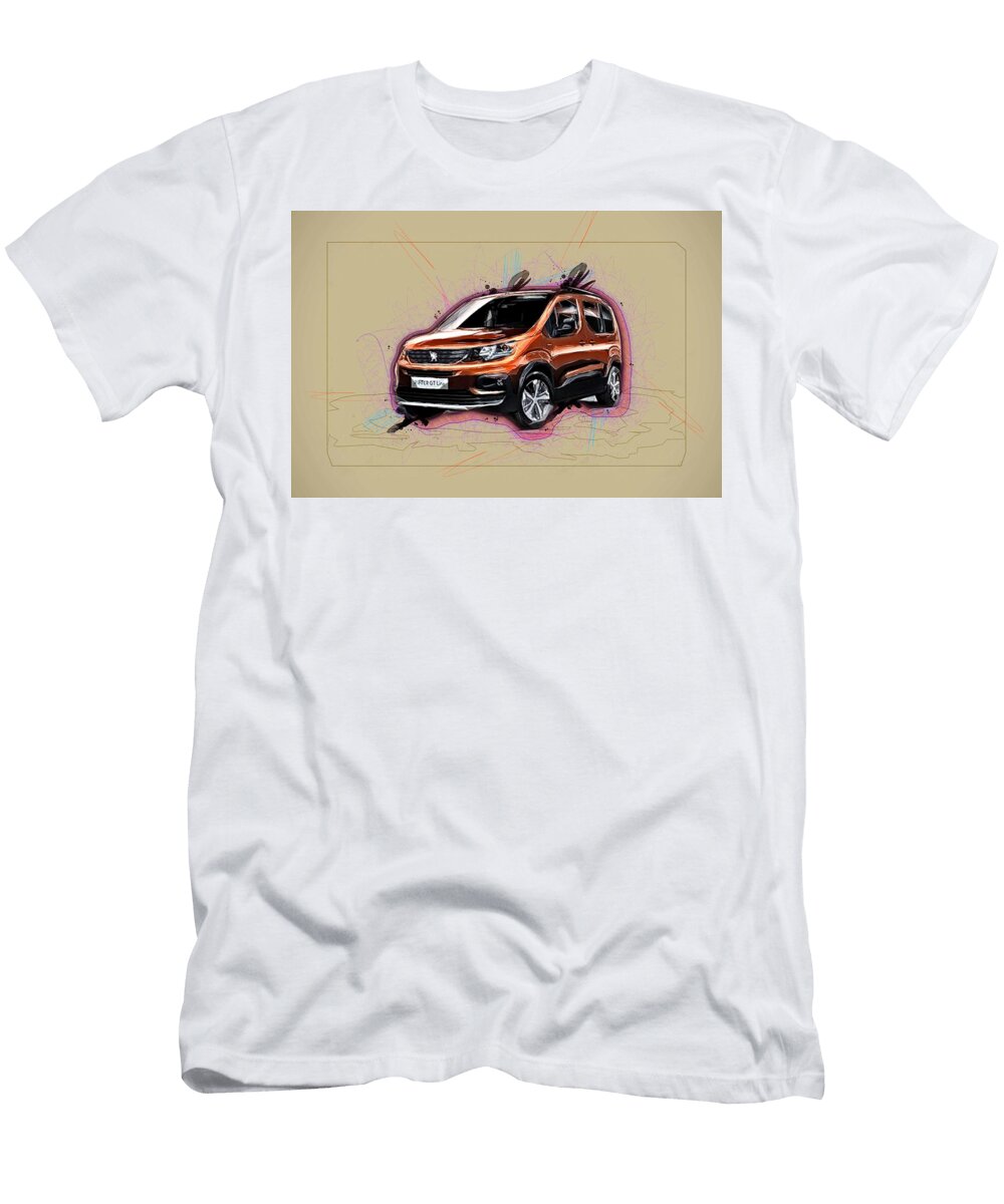 Peugeot Rifter Gt Line 2018 Minivan Bronze French Cars Family Ola Kunde T-Shirt