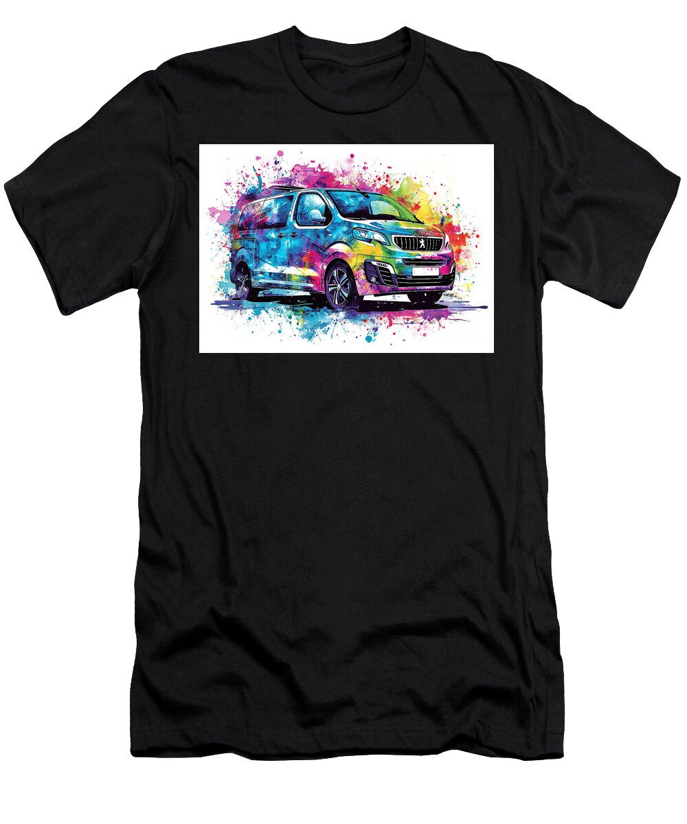 Peugeot Traveller Automotive Artistic Clark Leffler T-Shirt