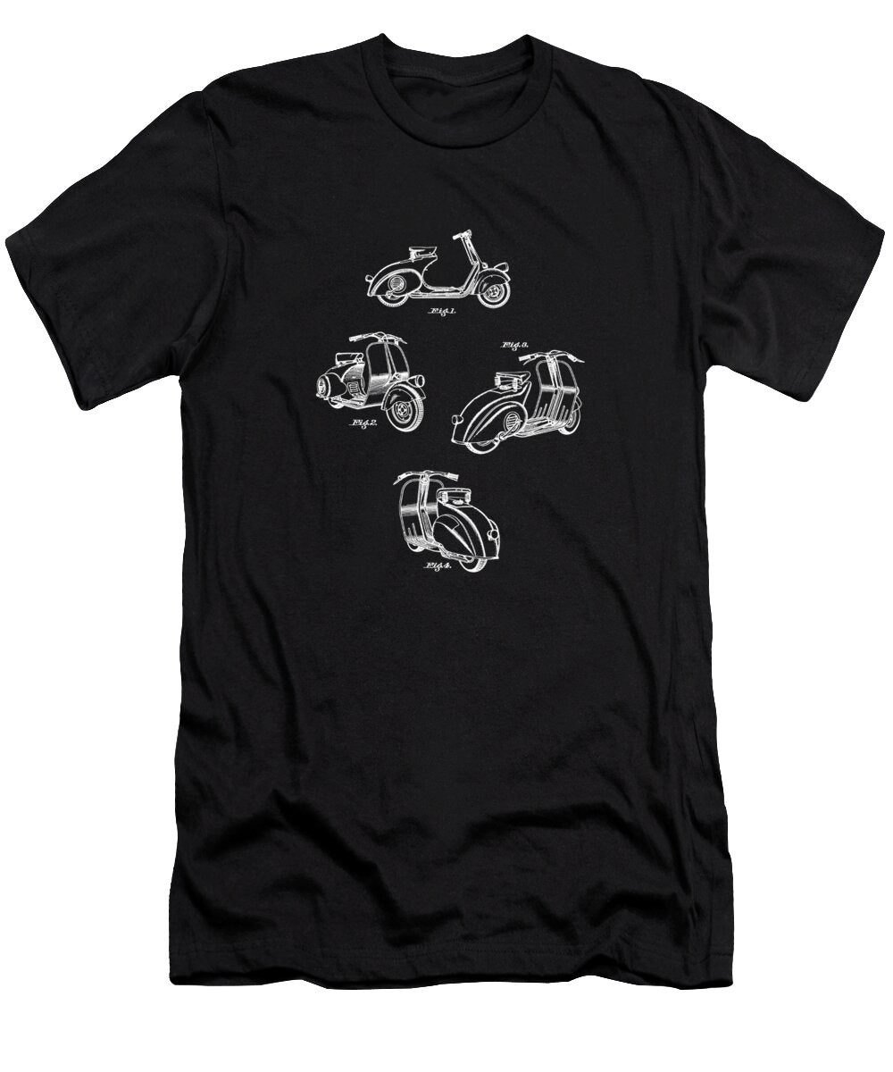 Piaggio Motor Scooter Patent 1949 Mark Rogan T-Shirt