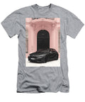 Pink Building with Black Car Stylish Exterior Design Donato Williamson T-Shirt