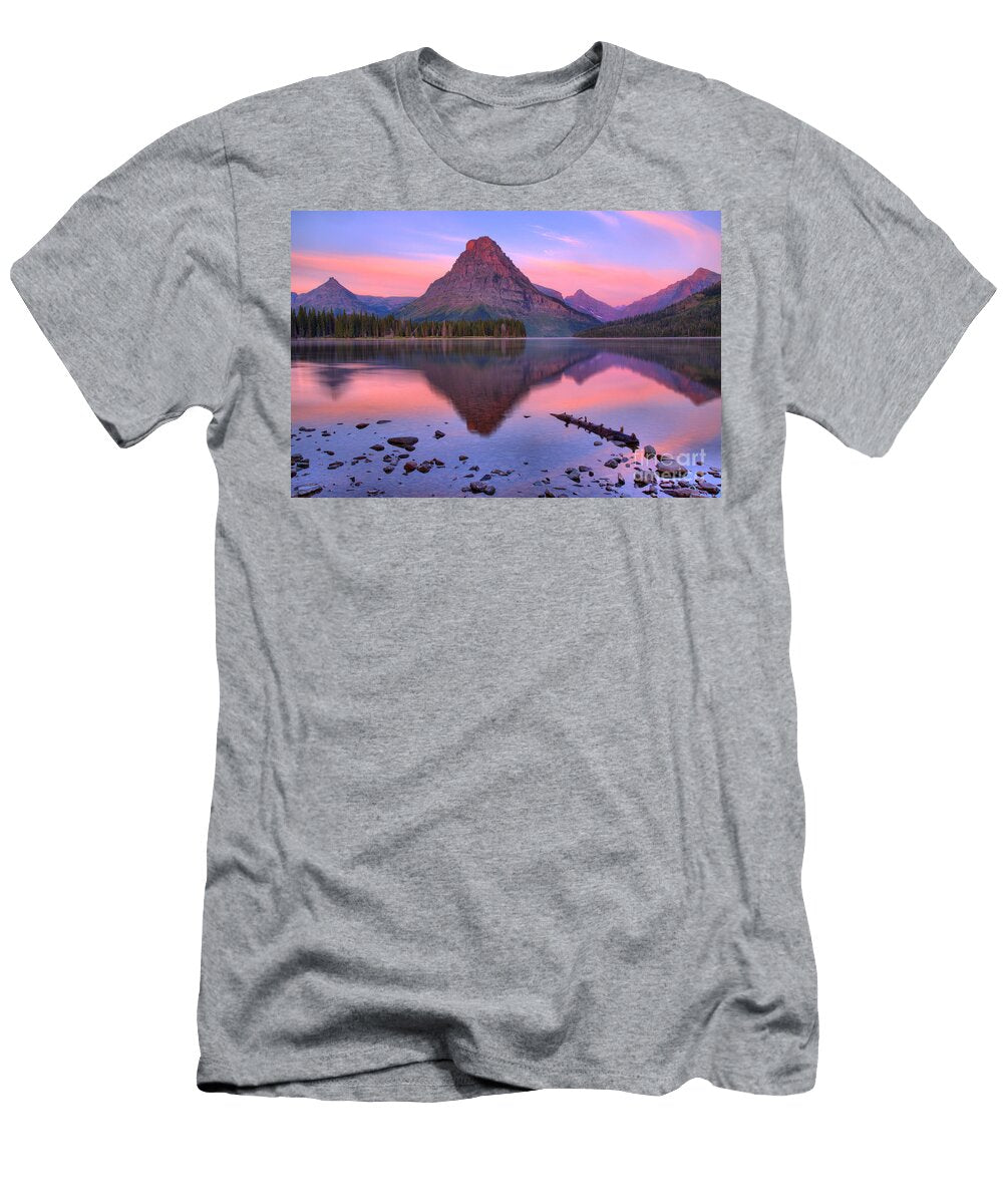 Pink Skies Over Sinopah Adam Jewell T-Shirt