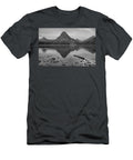 Pink Skies Over Sinopah Black and White Adam Jewell T-Shirt