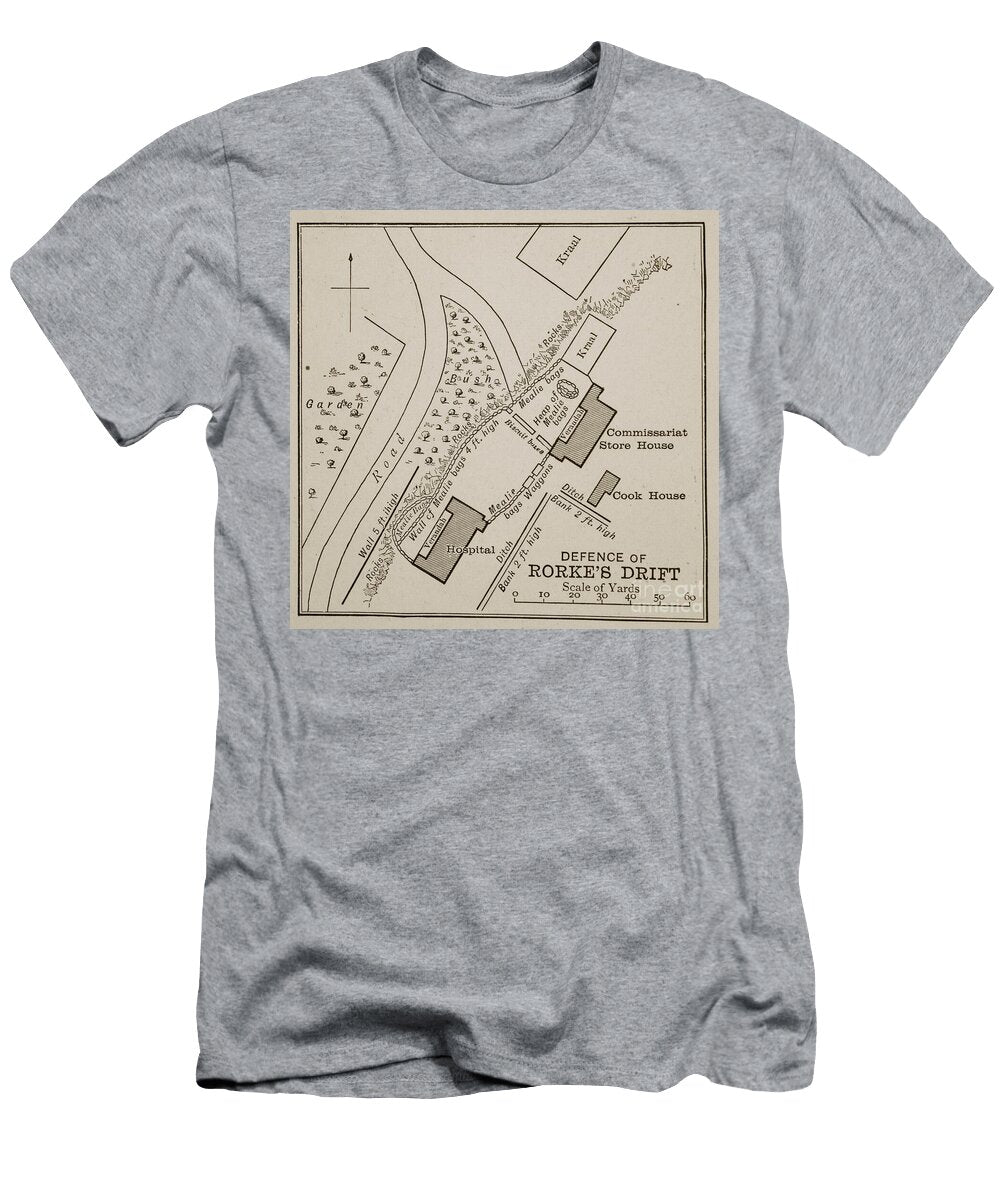 Plan of the Defence of Rorkes Drift English School T-Shirt