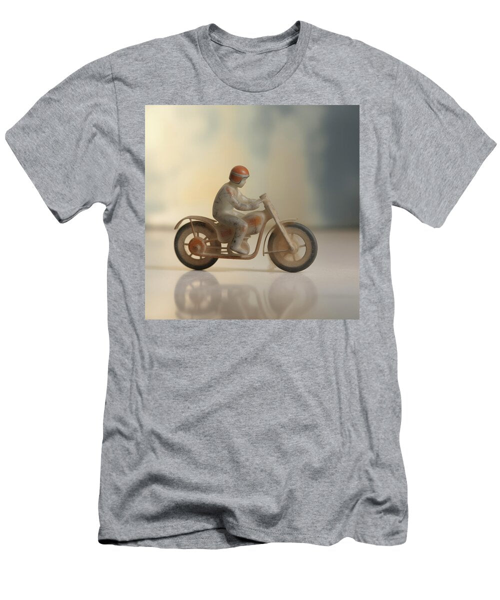 Plastic Cast Toy Motorcycle and Rider Yo Pedro T-Shirt