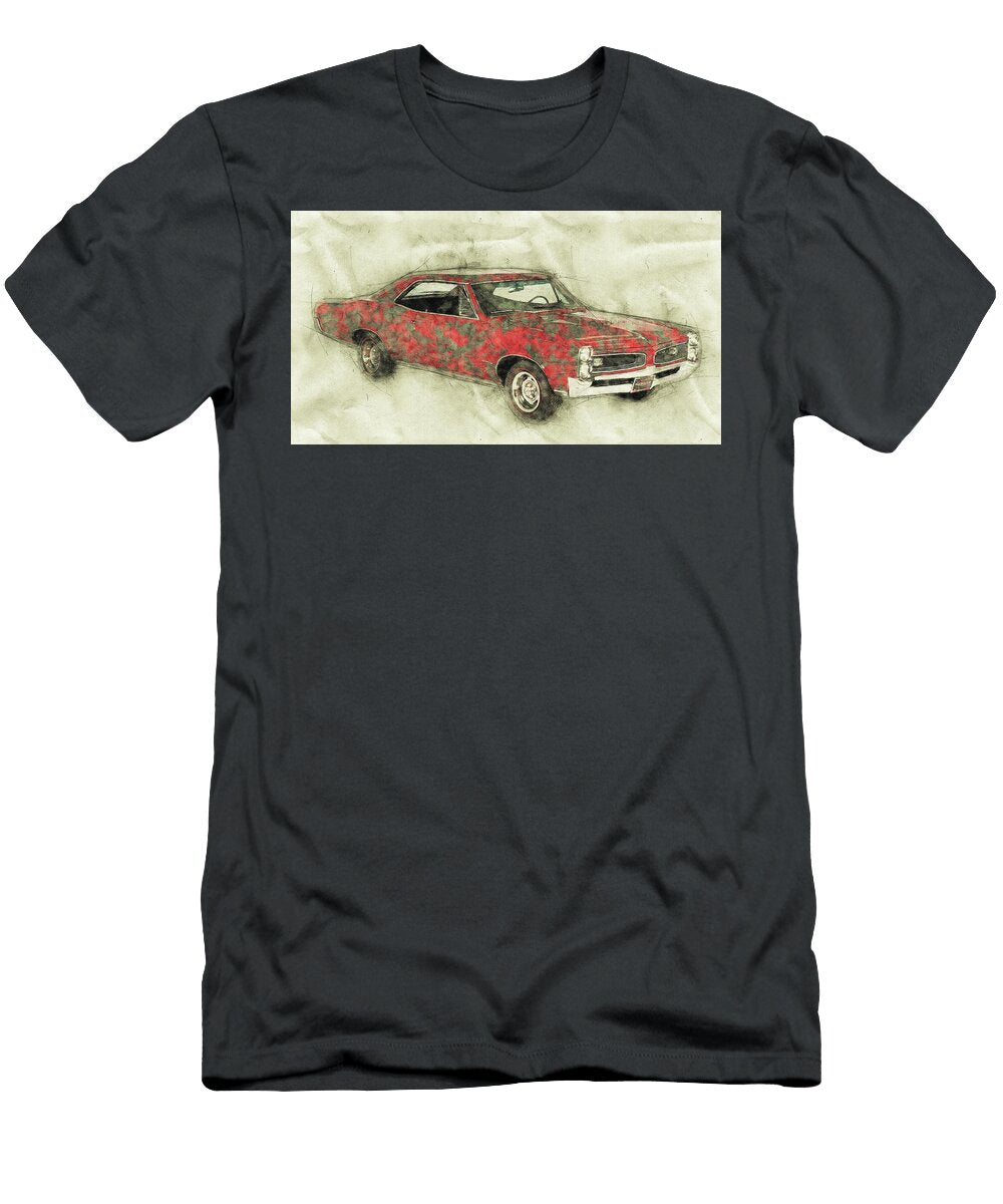 Pontiac Gto 2 1969 Automotive Art Car Posters Studio Grafiikka T-Shirt