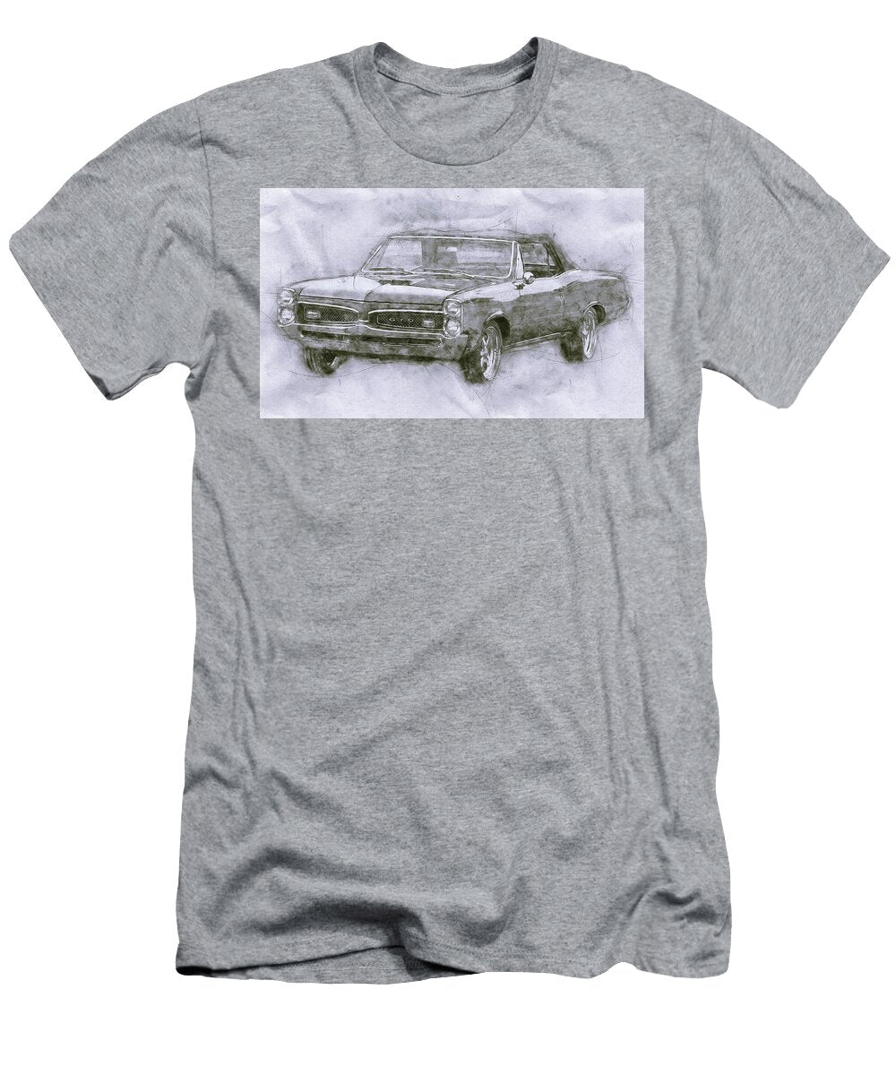 Pontiac Gto 4 1969 Automotive Art Car Posters Studio Grafiikka T-Shirt