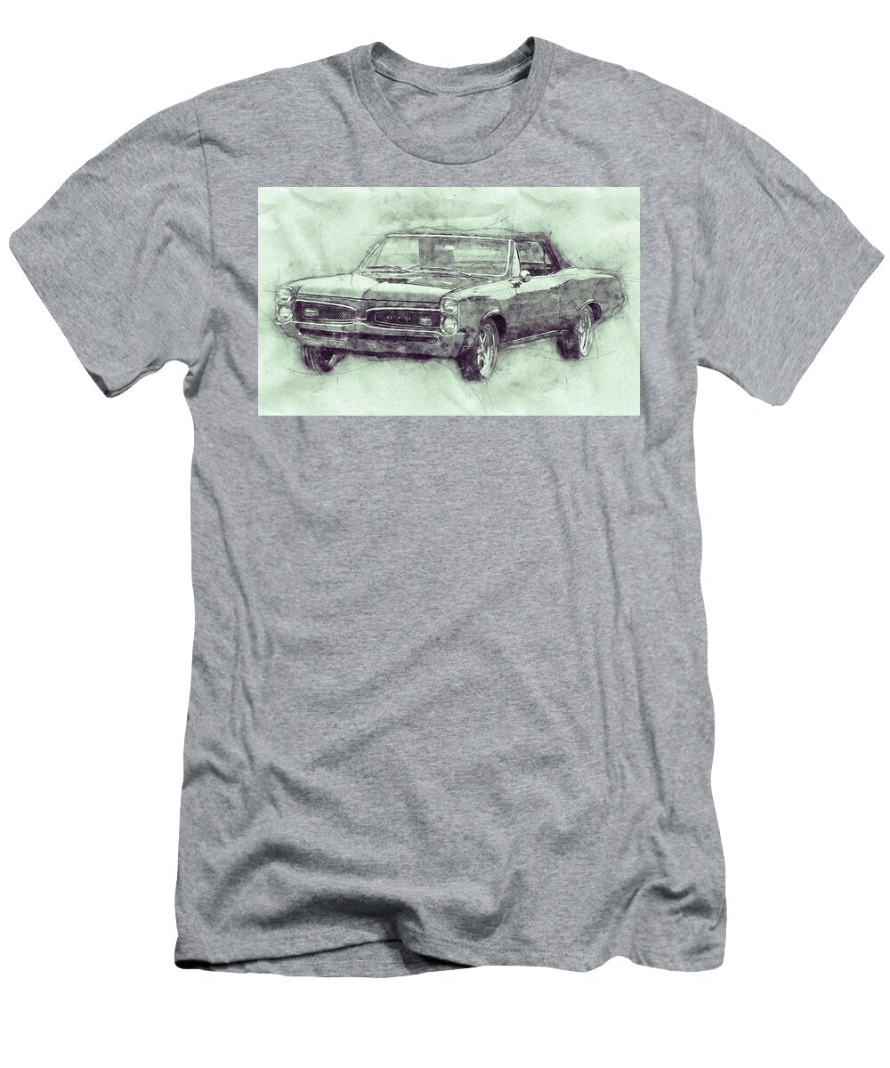 Pontiac Gto 7 1969 Automotive Art Car Posters Studio Grafiikka T-Shirt
