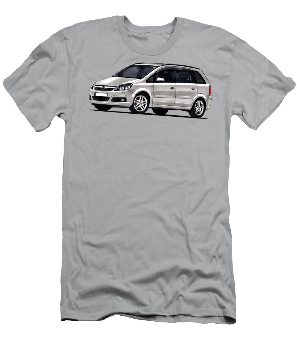 Popular Germany Family Gray Minivan Opel Zafira B Vladyslav Shapovalenko T-Shirt