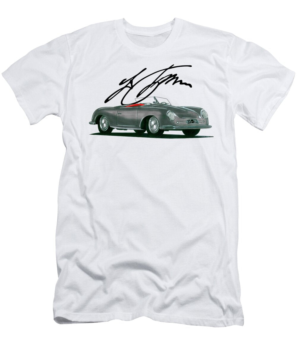 Porsche 356 Roadster Number 1 1948 with Autograph Ferdinand Porsche Vladislav Shapovalenko T-Shirt