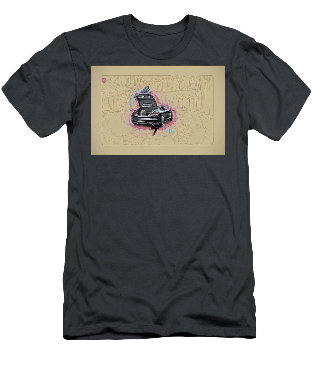 Porsche Panamera Hatchback Porshe Ola Kunde T-Shirt