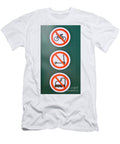 Prohibiting Signs No Bicycles Shay Levy T-Shirt