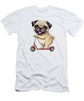 Pug on a Scooter Joanna Redesiuk T-Shirt