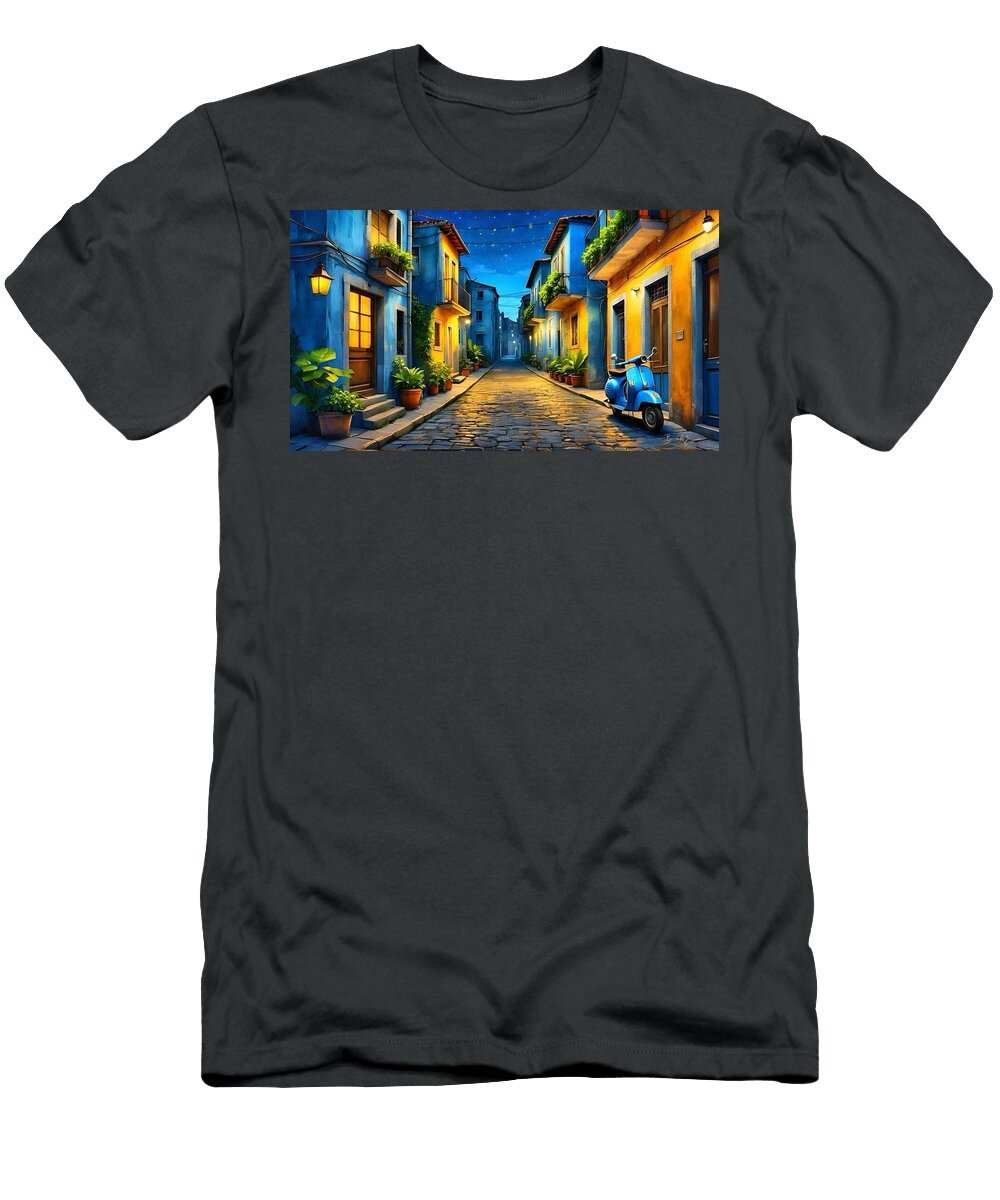 Quiet City Street Barbara Zahno T-Shirt