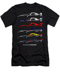 Racing Snakes Silhouettehistory Silhouettehistory Gabor Vida T-Shirt