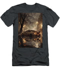 Rainy Night Cityscape with a Car Reflection Lowell Harann T-Shirt