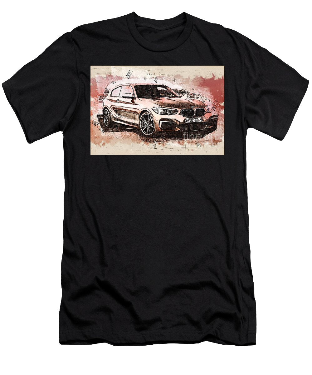 Re0370 BMW M135 Hatchback Lisa Sandra T-Shirt