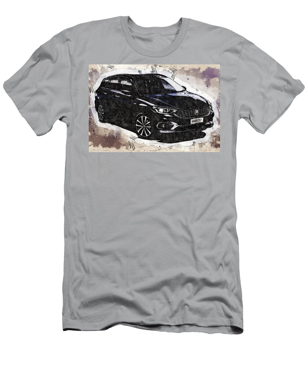 Re0683 Fiat Tipo Station Wagon Hatchback Lisa Sandra T-Shirt