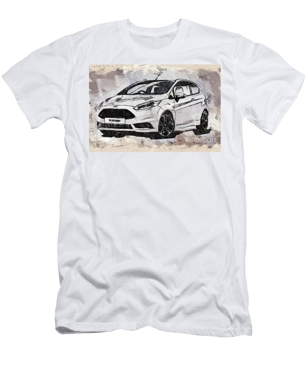 Re0702 Ford Fiesta St200 Hatchback Lisa Sandra T-Shirt