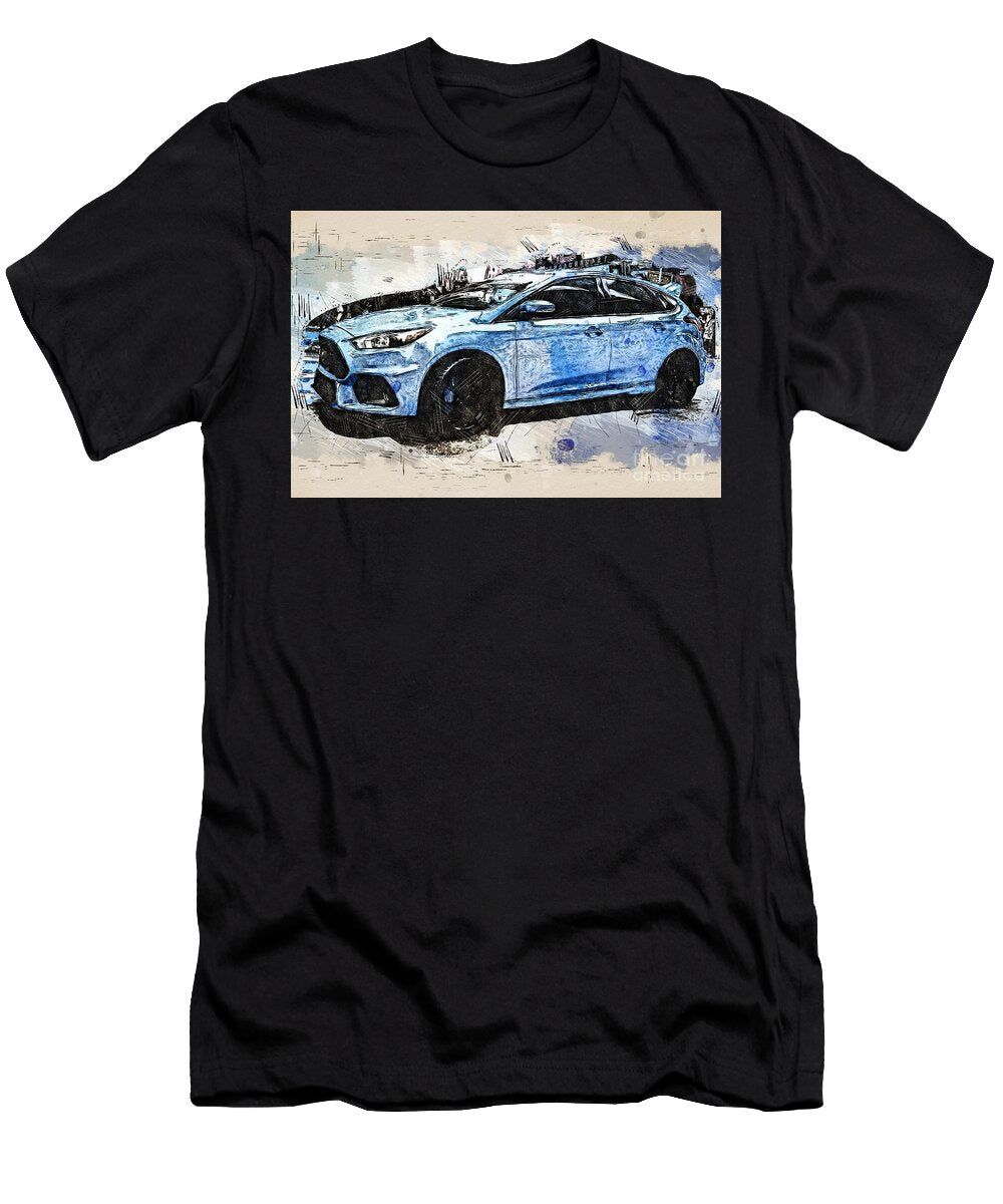 Re0703 Ford Focus Rs 2016 Hatchback Lisa Sandra T-Shirt