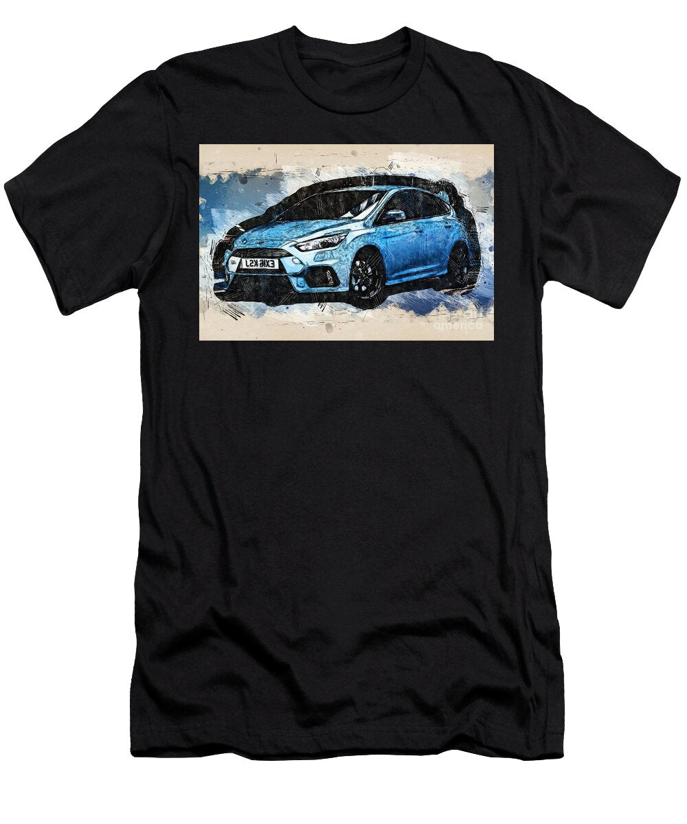 Re0705 Ford Focus Rs Hatchback Lisa Sandra T-Shirt