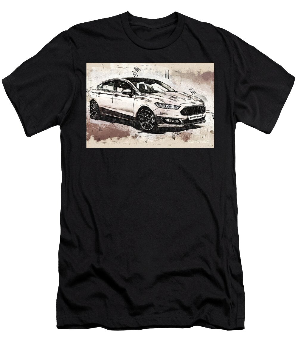 Re0747 Ford Vignale Mondeo Hatchback Lisa Sandra T-Shirt