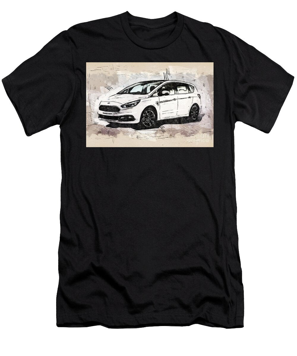 Re0748 Ford Vignale S Max Hatchback Lisa Sandra T-Shirt