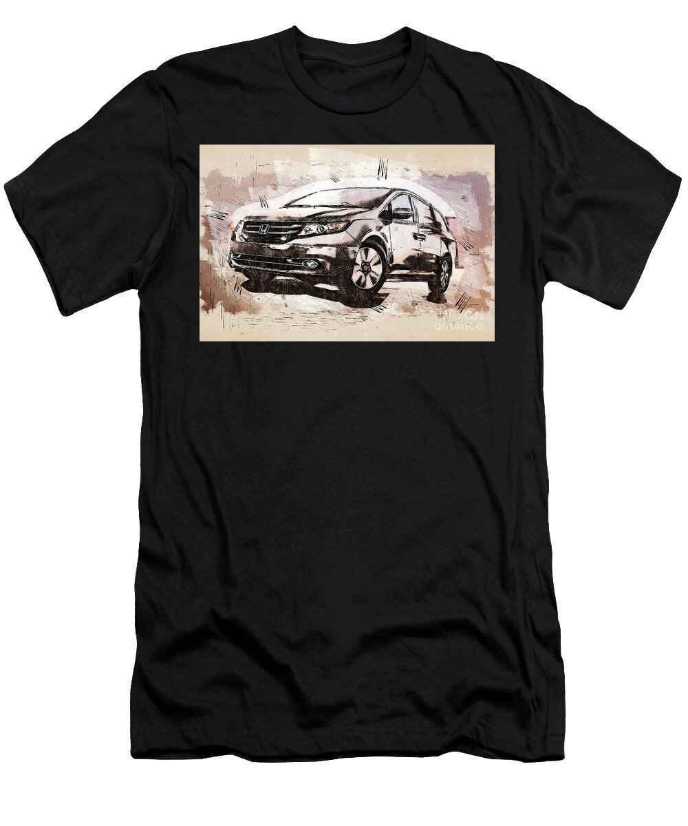 Re0815 Honda Odyssey Minivan Lisa Sandra T-Shirt