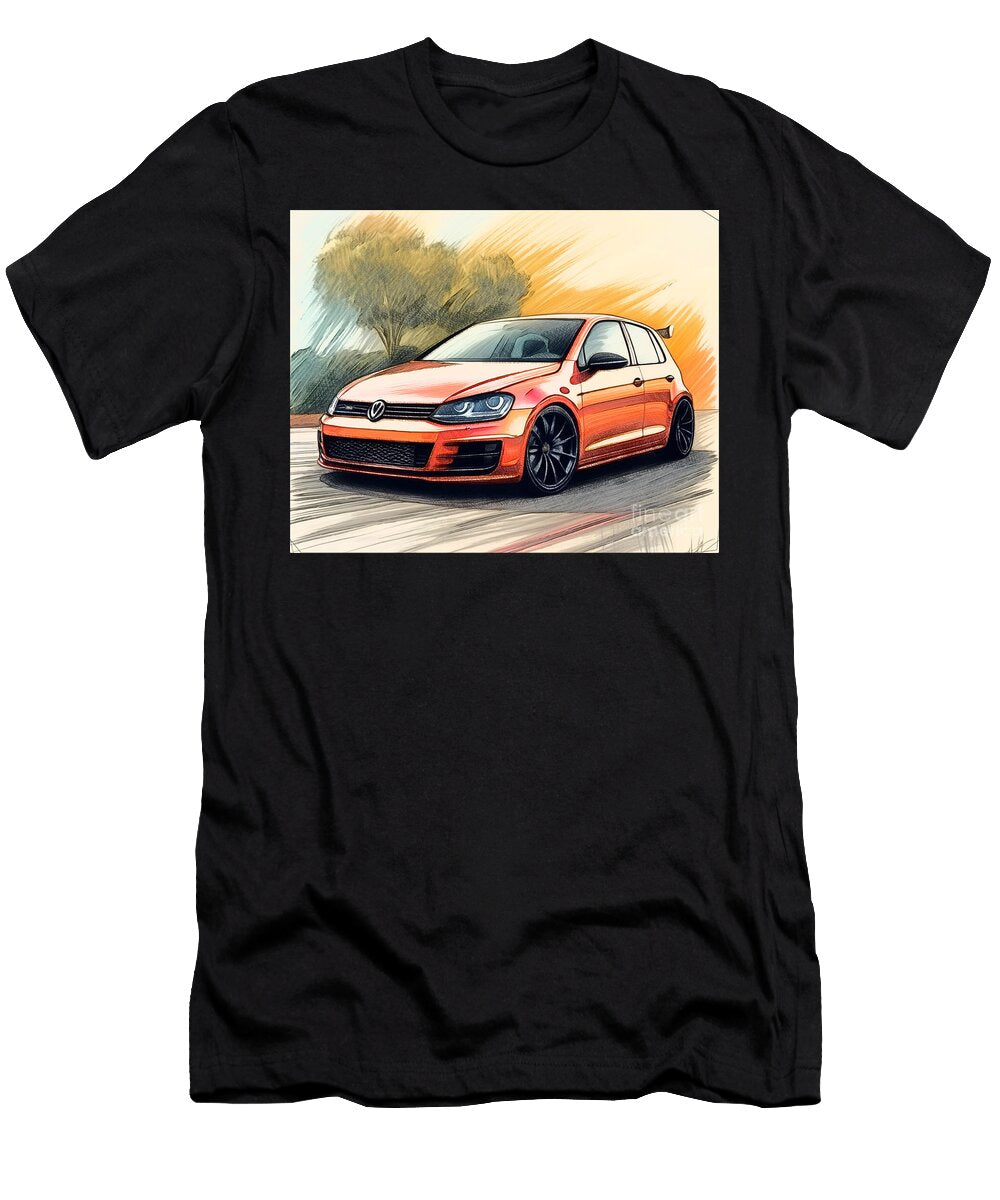 Re16485 2011 Volkswagen Golf Gti Edition 35 Lisa Sandra T-Shirt