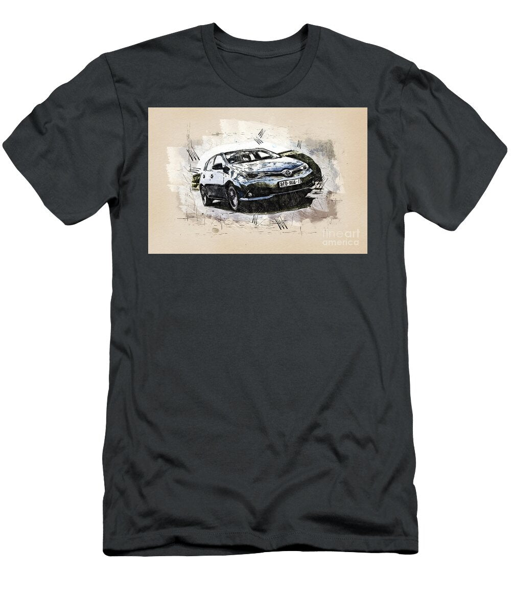Re1883 Toyota Auris Hatchback Hybrid Lisa Sandra T-Shirt