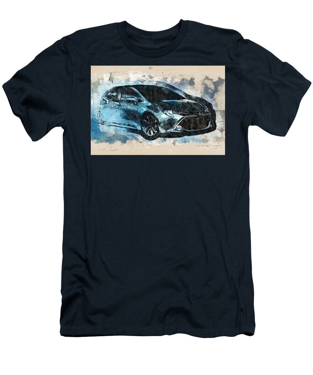 Re1896 Toyota Corolla Hatchback 2019 Cars Lisa Sandra T-Shirt