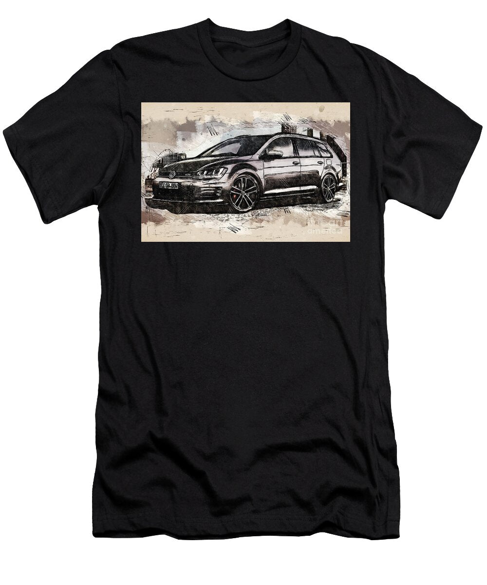 Re1963 Volkswagen Golf Gtd Variant Hatchback Lisa Sandra T-Shirt