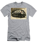 Realistic Sketch of a Modern Hatchback Car Honda Fit Car Lowell Harann T-Shirt