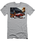 Red Acura Tlx Pmc Edition Parked in Front of Halloween Pumpkins Clark Leffler T-Shirt