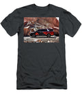 Red and Black Minivan in a Desert Landscape Kari Goldfalse T-Shirt
