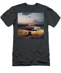 Red and White Sedan At Sunset in Desert Yopedro T-Shirt