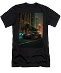 Red Car Drifting At Night Carstoon Concept T-Shirt