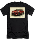 Red Car Sketch Front View Concept Design Illustration Kia Rio Car Lowell Harann T-Shirt