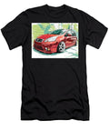 Red Car with Artistic Effect Nissan Versa 2006 Hatchback Red Car Drawing Urban Art Vibrant Red Car I Hollie Love T-Shirt