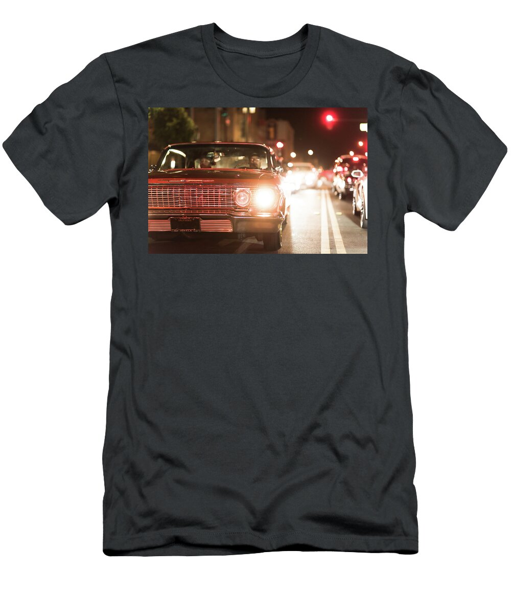 Red Chevy Impala Fe Two Six Photography T-Shirt