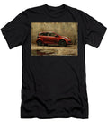 Red City Car Painting Contemporary Automotive Art Chevrolet Spark Car Lowell Harann T-Shirt