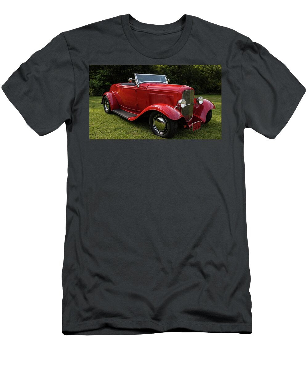 Red Classic 1932 Ford Roadster Hot Rod Cathy Anderson T-Shirt