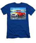 Red Flamed 1957 Chevy 3100 Stepside Pickup Truck Parry Johnson T-Shirt